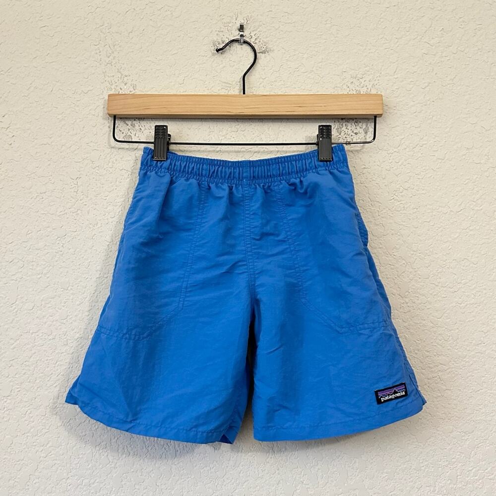 PATAGONIA Baggies Shorts Blue Elastic Waist Mesh Lined Beach Summer